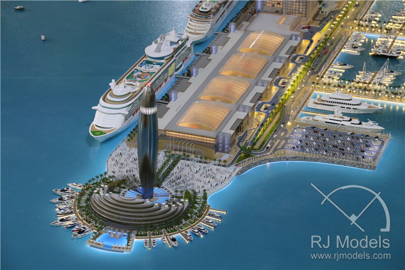 Dubai habour project masterplan model